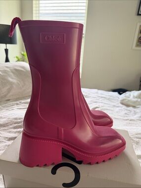 Chloe Pink Wellingtons